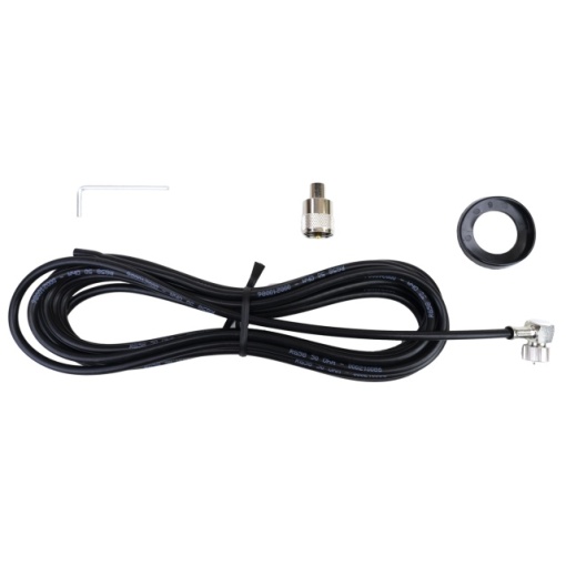 Antena CB Sirio SUPER 9 cu fluture, lungime 155 cm, 27 - 28.5 MHz, 250W, montura, cablu RG58 de 4m si mufa PL259 incluse - Img 6