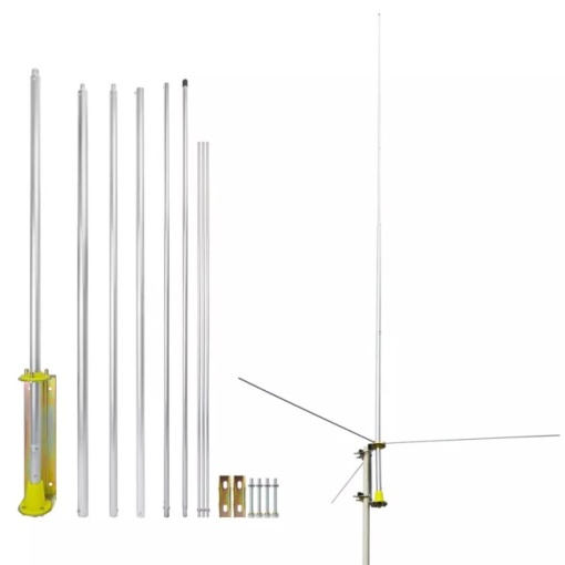 Antena de baza PNI DBA27 26-28 MHz, 620 cm, conector SO-239, 5 elementi, pentru cladiri - Img 4