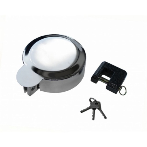 Antifurt rezervor combustibil Ø80mm full INOX + lacat - Img 5
