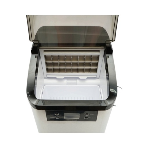 Aparat de facut cuburi de gheata inox 20 kg/24h, rezervor apa 2.5L, cos colectare 1.2kg, autocuratare, afisaj digital - Img 9