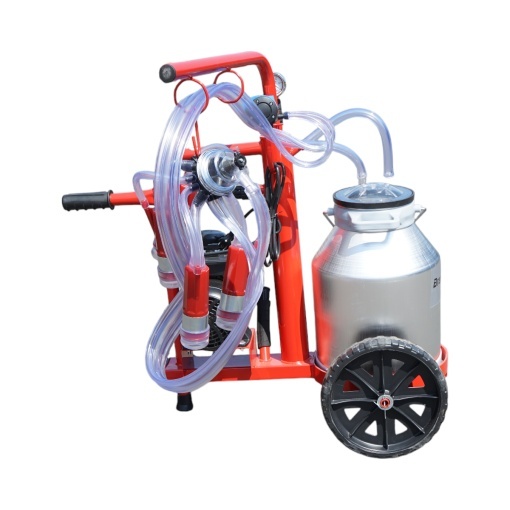 Aparat de muls vaci 1 post bidon 30L aluminiu cu vid in cadru(vacuum) Breckner Germany - Img 5