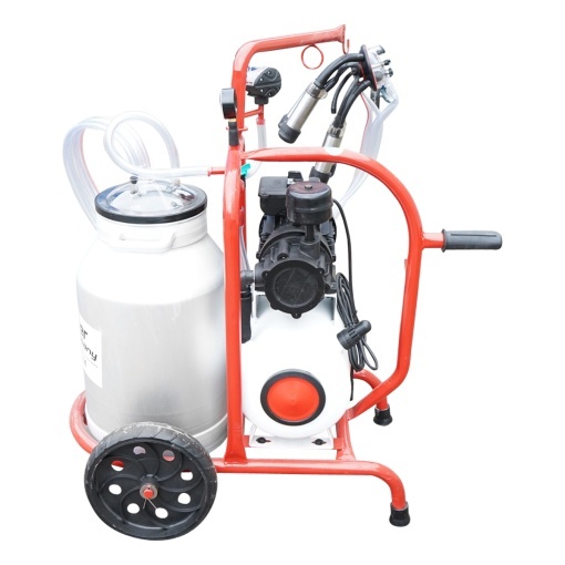 Aparat de muls vaci cu grup colector 160cc, sasiu vopsit electrostatic, bidon aluminiu 30L, 1 post Breckner Germany - Img 3