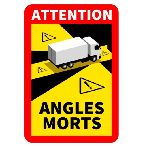 Autocolant Reflectorizant "Angles morts"