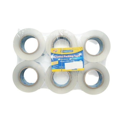 Banda adeziva scotch transparenta OPP 48mm x 200m pentru ambalare HighPower - Img 6