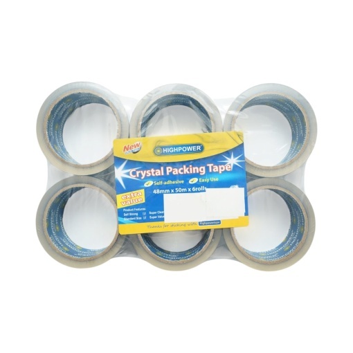 Banda adeziva scotch transparenta OPP 48mm x 50m pentru ambalare HighPower - Img 6
