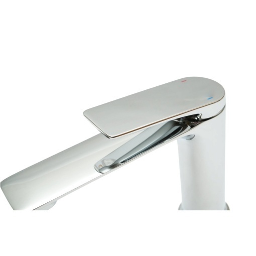 Baterie lavoar baie Premium din cupru, pipa lunga, design rotund, monocomanda, crom lucios, furtunuri incluse - Img 9