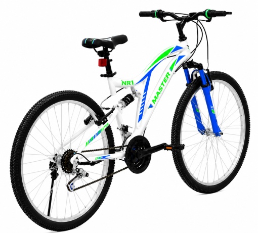 Bicicleta MASTER 26 inch alb cu albastru - Img 2