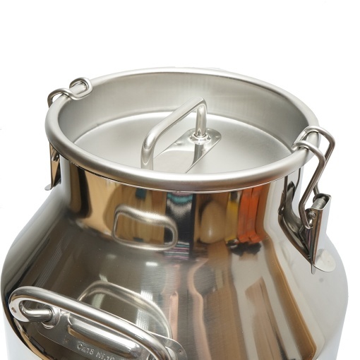 Bidon de inox pentru lapte cu capac 40L aparat de muls vaci Breckner Germany - Img 4