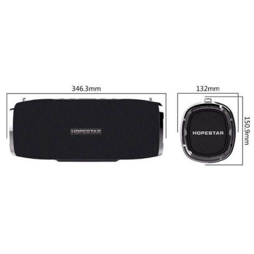 Boxa portabila PNI FunBox T19 2X10W, Bluetooth, Power Bank 6000mAh, Handsfree, IPX6, Negru - Img 3