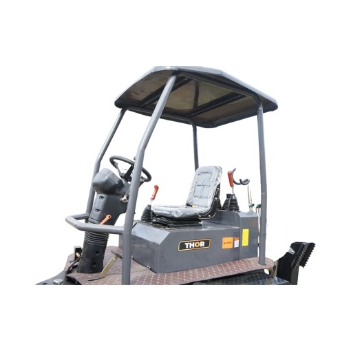 Buldoexcavator articulat compact 2.5T, motor diesel 52CP, adancime sapare 1600mm, cupa frontala si brat excavare spate THOR - Img 9