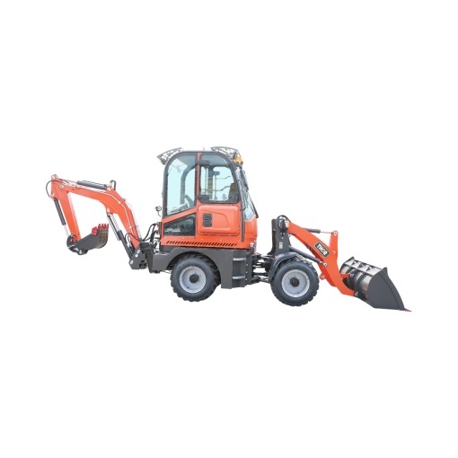 Buldoexcavator articulat compact 2.8T, motor diesel 50CP, cupa frontala si brat excavare spate THOR - Img 4