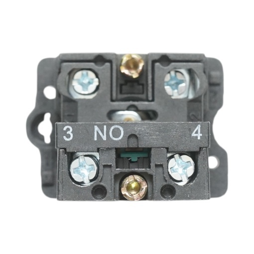 Buton indicator LED galben cu rezistenta integrata 1NO, 220V, LAY5 Breckner Germany - Img 3