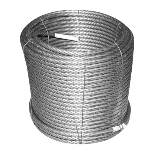 Cablu troliu otel 6x25 Ø 11mm inima metalica batuta 50m/rola - Img 3