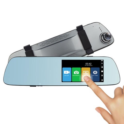 Camera auto DVR PNI Voyager S2000 Full HD incorporata in oglinda retrovizoare 1080P 170 grade, 5 inch, touchscreen IPS, aplicat pe oglinda retrovizoare si camera de mers inapoi 120 grade VGA, mod noap - Img 4