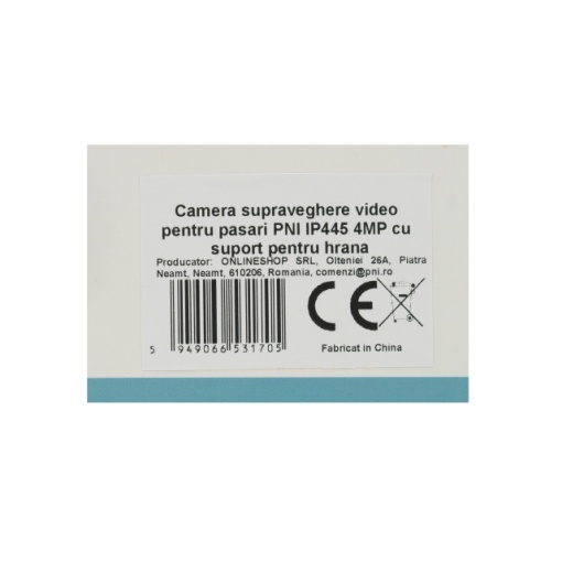 Camera supraveghere video pentru pasari PNI IP445 4MP cu suport pentru hrana - Img 5
