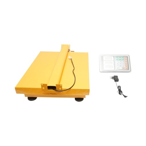 Cantar electronic de podea 350kg tip platforma 500x400mm cu brat pliabil, afisaj LCD - Img 2