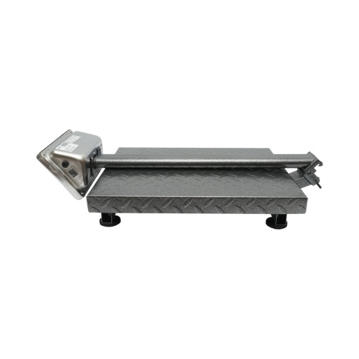 Cantar electronic de podea 350kg tip platforma 500x400mm cu brat pliabil, afisaj LCD Breckner Germany - Img 4