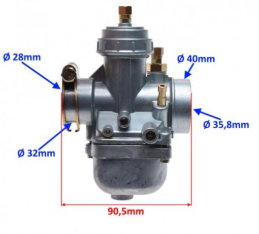 Carburator motocicleta MZ 125 (24N2) - Img 3