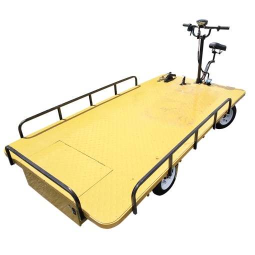 Carucior platforma electrica transport marfa 800W, 48V, 2.5x1.25m sarcina maxima 1000Kg THOR - Img 5