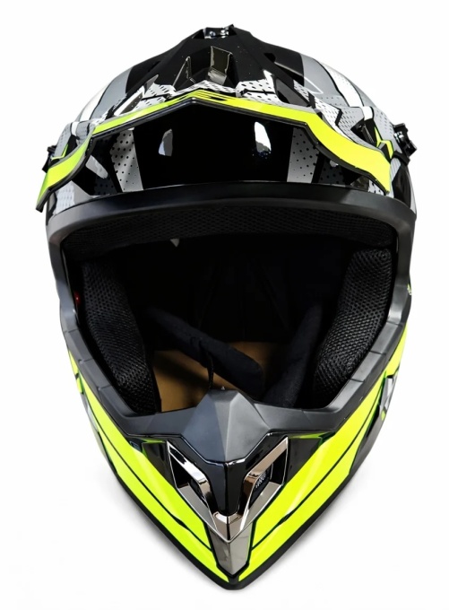 Casca ATV / Enduro SNON XL (gri+verde) - Img 2