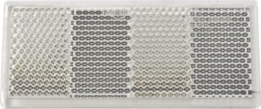 Catadioptru reflectorizant dreptunghiular alb DOBPLAST