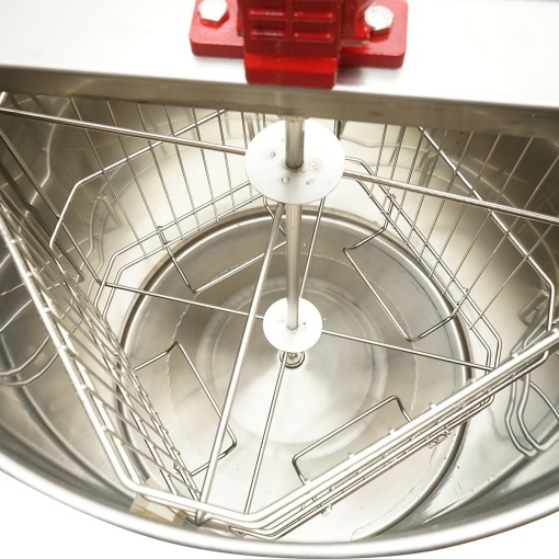 Centrifuga manuala apicola, extractor miere din inox cu 4 rame - Img 5