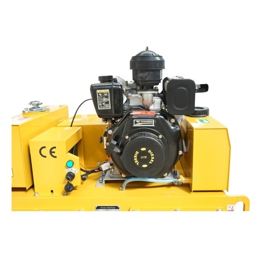 Cilindru compactor 550kg cu tamburi 2x600mm si motor diesel 6CP, CF178, pornire elctrica sau manuala - Img 7