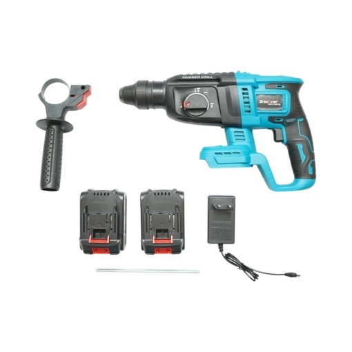Ciocan rotopercutor 2.5J cu 2 acumulatori 21V, 4Ah Li-ion, brushless, SDS-Plus, 4 functii, frecventa 0-4550 lovituri /min Breckner Germany - Img 3