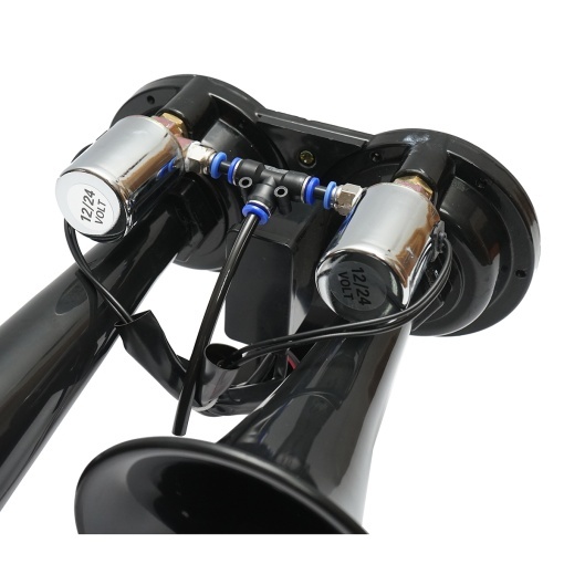 Claxon 2 trompete 12V/24V pentru compresor de aer - Img 5