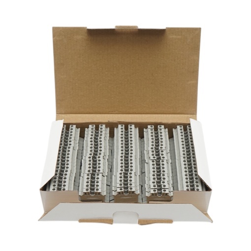 Clema de sir pe sina DIN 2.5mm² 24A 690V gri UK2.5B Longroad - Img 6