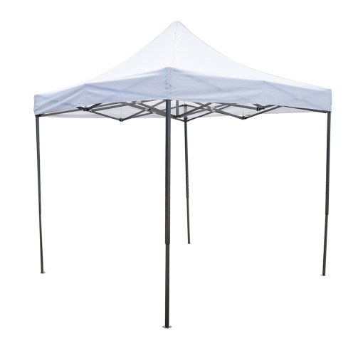 Cort pavilion pliabil 2.5x2.5m alb impermeabil, inaltime reglabila, cadru metalic Breckner Germany - Img 3