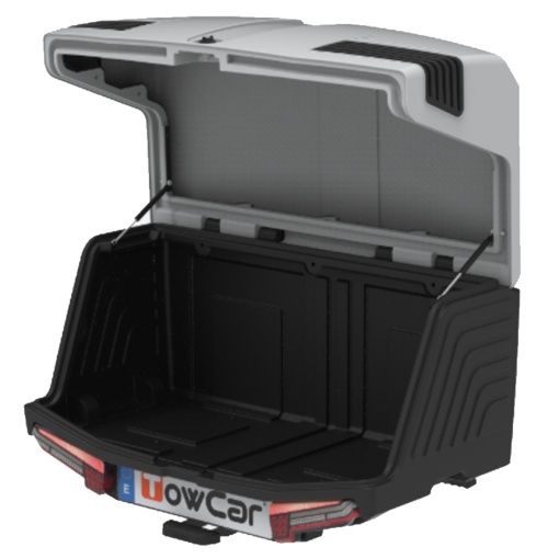 Cutie portbagaj pe carligul de remorcare Towbox V3 Arctic Alb - Img 2
