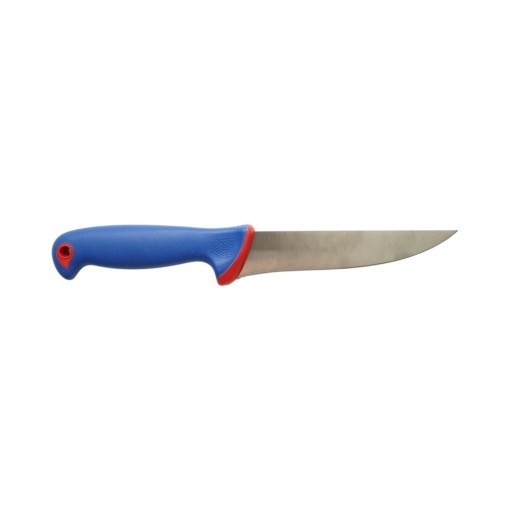 Cutit dezosat profesional 15cm, lama otel 5Cr15MoV, maner Nylon albastru-rosu Breckner Germany - Img 3
