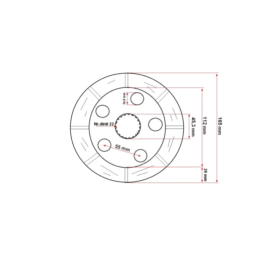 Disc franare umeda UTB U-683 DT (Girling) - Img 3