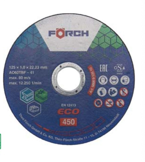 Disc taiere Metal/Inox Eco 450 125x1mm Foerch