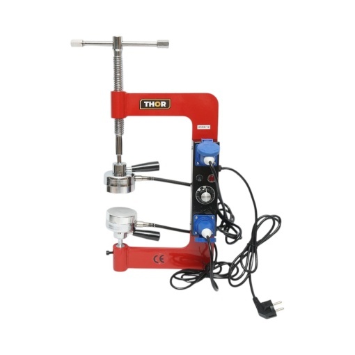 Dispozitiv electric vulcanizare anvelope la cald 2x500W, 220V, 8 adaptoare aluminiu, temperatura reglabila 0-180°C THOR - Img 3