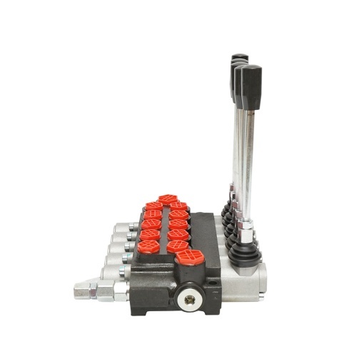 Distribuitor hidraulic cu 5 manete debit 40L/min cu levier si reductie incluse -15 /+80 Breckner Germany - Img 2