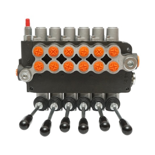 Distribuitor hidraulic cu 6 manete incluse debit 80L/min, 15 /+80 Breckner Germany - Img 7