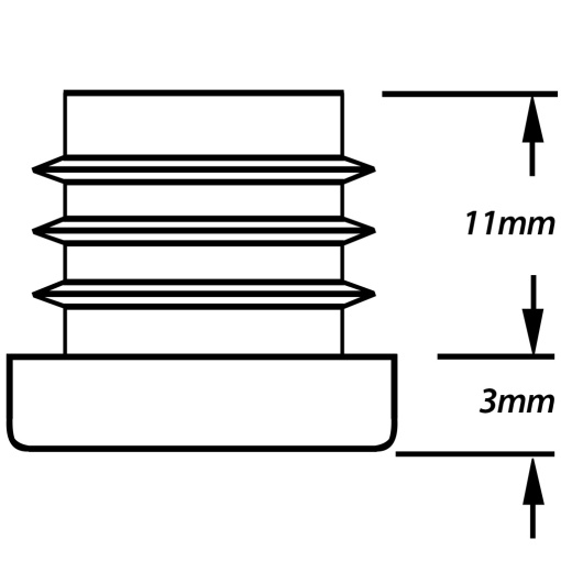 Dop plastic rotund 1.25/1.5mm - Img 2