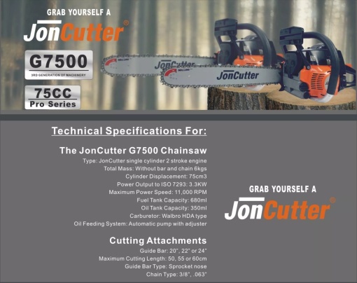 Drujba JonCutter® G7500 (fara lama si lant) 75cc - Img 4