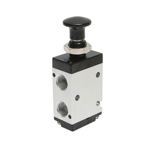 Electrovalva pneumatica cu maner 2 pozitii, 3 cai G 1/4 inch 3R210-08 - Img 4