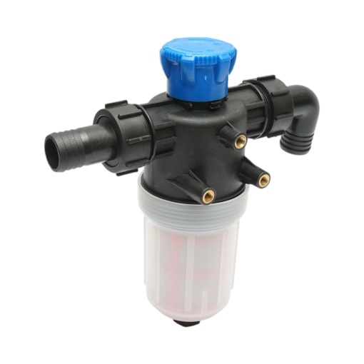Filtru erbicidator transparent cu 2 site si valva autocuratare, racord 32mm - Img 4