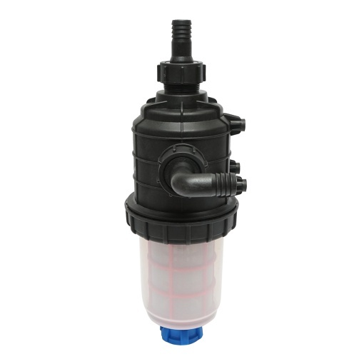 Filtru erbicidator transparent cu 2 site si valva autocuratare, racord 25mm - Img 3