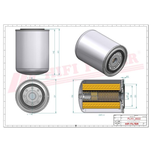Filtru hidraulic SH 62157 HIFI FILTER - Img 2