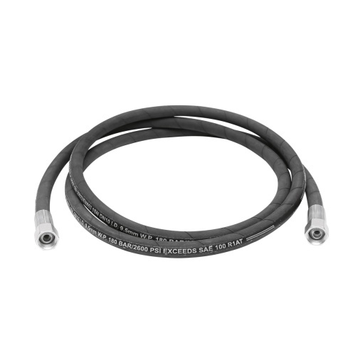 Furtun presiune 2SN DN10 sertizat cu capete fixate hidraulic L = 3000 mm (Reductie M20X20) - Img 2