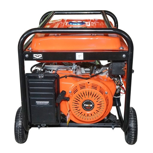 Generator electric 5.5kW/220V, motor pe benzina 15CP, pornire electrica/manuala THOR - Img 4