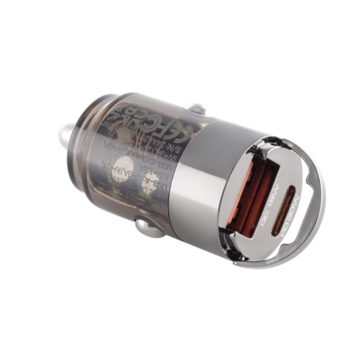Încărcător WAYME 12/24V, USB 18W + USB-C PD 30W, nano cu inel - Img 2