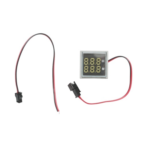 Indicator digital ore functionare LED alb 0-999H, 220V/380V AC Ø 22mm Breckner Germany - Img 3