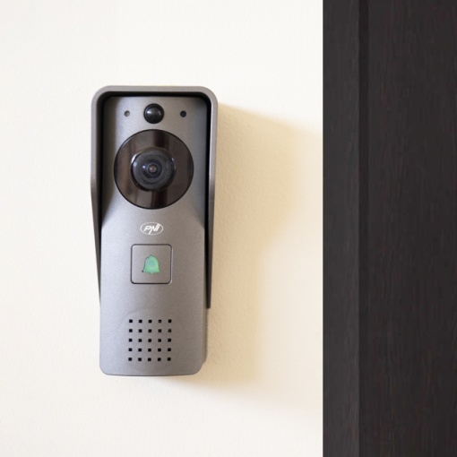 Interfon video inteligent PNI House 910 WiFi HD, P2P, iesire yala, aplicatie dedicata Tuya Smart, integrare in scenarii si automatizari smart cu alte produse compatibile Tuya - Img 8