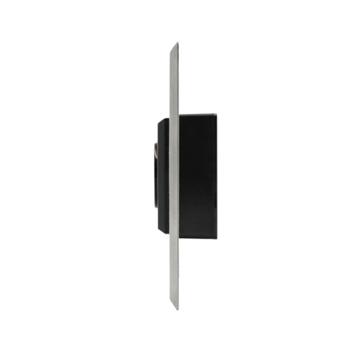 Intrerupator de acces incastrabil PNI PB103 fara atingere, incastrabil, COM/NO, LED stare, metalic, 5 fire - Img 2